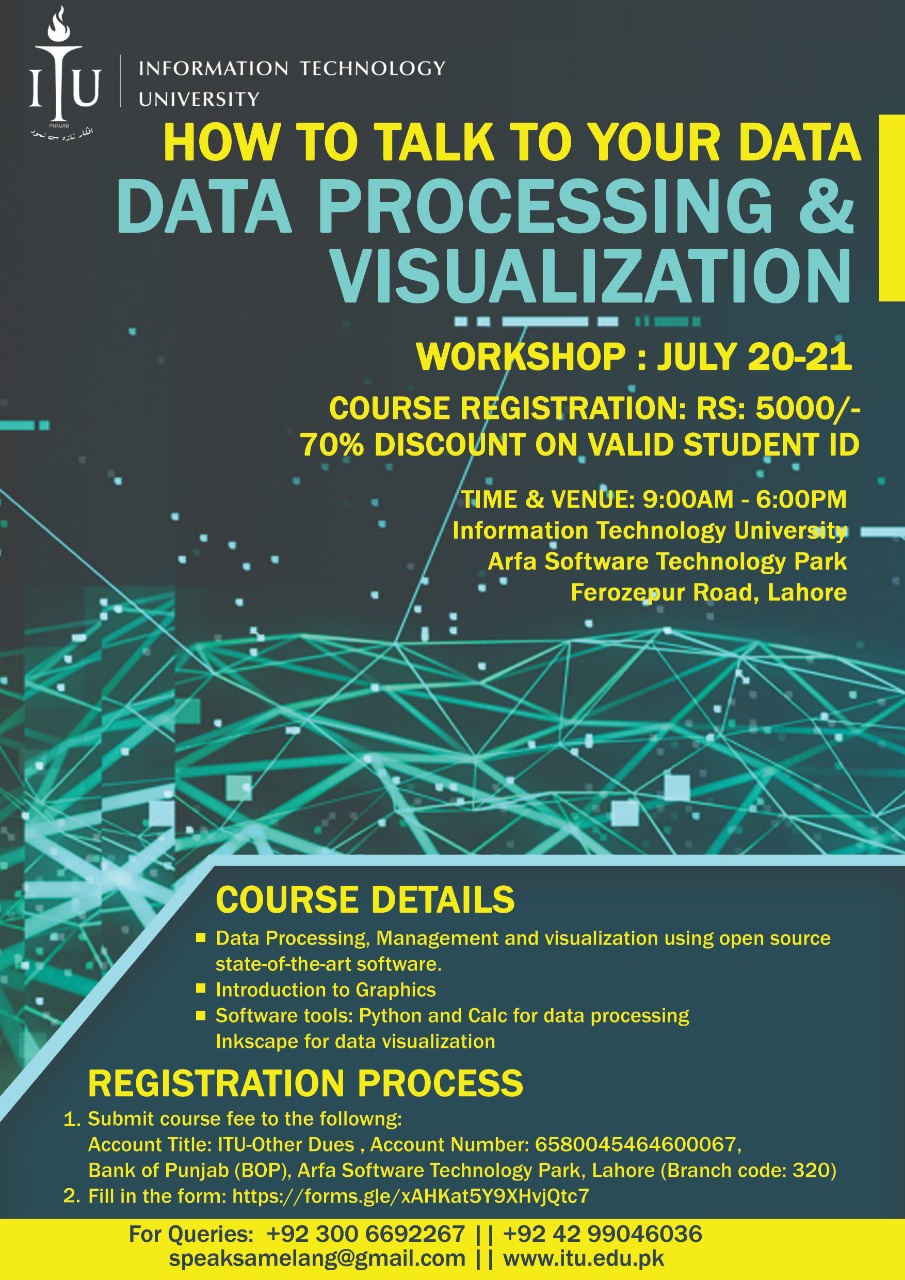 Workshop on Data Processing and Visualization